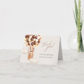 We kunnen wachten. Baby shower Hartelijk dank Bedankkaart (Voorkant)