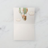 We kunnen wachten. Baby shower Hartelijk dank Bedankkaart (Binnen)