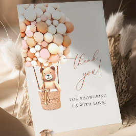 We kunnen wachten. Baby shower Hartelijk dank Bedankkaart