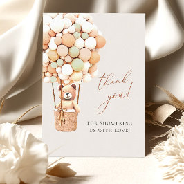 We kunnen wachten. Baby shower Hartelijk dank Bedankkaart