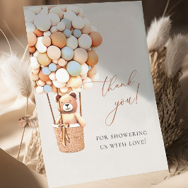 We kunnen wachten. Baby shower Hartelijk dank Bedankkaart