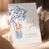 We kunnen wachten. Baby shower Hartelijk dank Bedankkaart