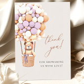 We kunnen wachten. Baby shower Hartelijk dank Bedankkaart