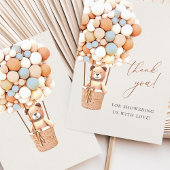 We kunnen wachten. Baby shower Hartelijk dank Bedankkaart