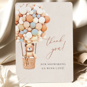 We kunnen wachten. Baby shower Hartelijk dank Bedankkaart