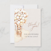 We kunnen wachten. Baby shower Hartelijk dank Bedankkaart (Voorkant)