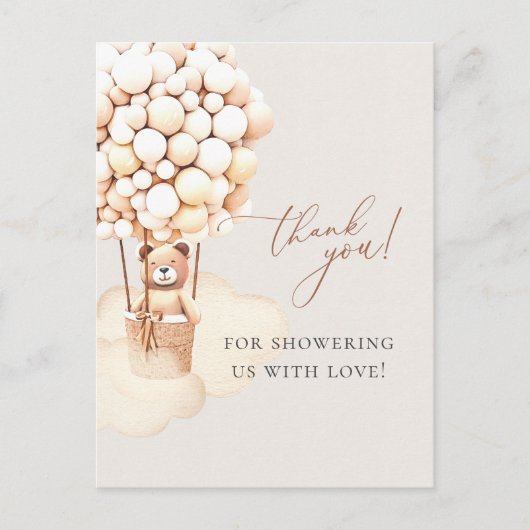 We kunnen wachten. Baby shower Hartelijk dank Briefkaart (Voorkant)