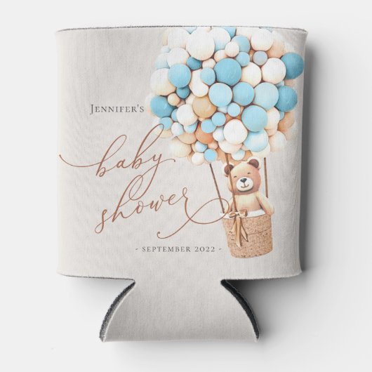 We kunnen wachten. Baby shower Koelbox Blikjeskoeler (Voorkant)