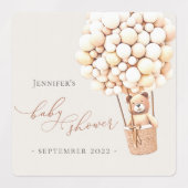 We kunnen wachten. Baby Shower Labels (Design 1)
