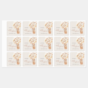 We kunnen wachten. Baby Shower Labels