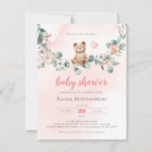 We kunnen wachten - Baby shower nodigt uit Kaart (Voorkant)