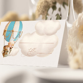 We kunnen wachten. Baby shower Place Card Plaatskaartje
