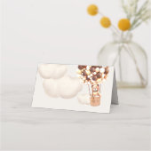 We kunnen wachten. Baby shower Place Card Plaatskaartje (Voorkant)