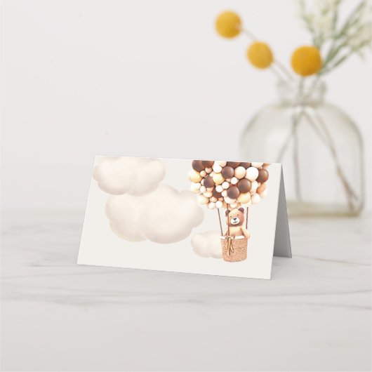 We kunnen wachten. Baby shower Place Card Plaatskaartje (Voorkant)