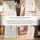 We kunnen wachten. Baby Shower Ronde Sticker