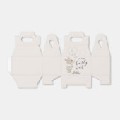 We kunnen wachten | Baby shower Teddy Bear Bedankdoosjes (Uitgevouwen)