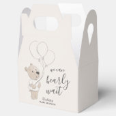 We kunnen wachten | Baby shower Teddy Bear Bedankdoosjes (Geopend)