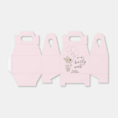 We kunnen wachten | Baby shower Teddy Bear Bedankdoosjes (Uitgevouwen)