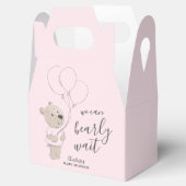 We kunnen wachten | Baby shower Teddy Bear Bedankdoosjes (Geopend)