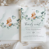 We kunnen wachten. Baby shower Uitnodiging