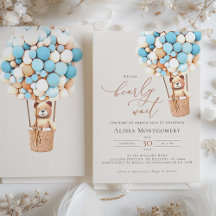 We kunnen wachten. Baby shower Uitnodiging