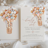 We kunnen wachten. Baby shower Uitnodiging