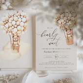 We kunnen wachten. Baby shower Uitnodiging