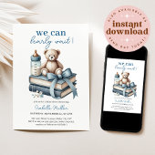 We kunnen wachten. Baby shower Uitnodiging