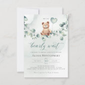 We kunnen wachten. Baby shower Uitnodiging (Voorkant)