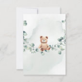 We kunnen wachten. Baby shower Uitnodiging (Achterkant)