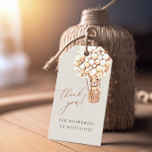 We kunnen wachten. Baby shower Uitnodiging Cadeaulabel