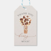 We kunnen wachten. Baby shower Uitnodigingsformuli Cadeaulabel (Voorkant)