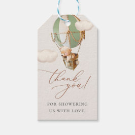 We kunnen wachten. Baby shower Uitnodigingsformuli Cadeaulabel