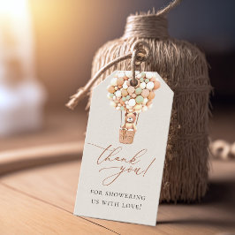 We kunnen wachten. Baby shower Uitnodigingsformuli Cadeaulabel