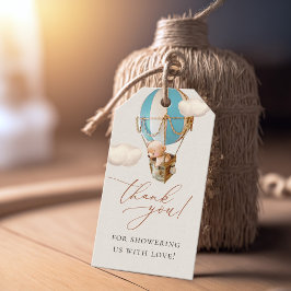 We kunnen wachten. Baby shower Uitnodigingsformuli Cadeaulabel