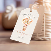 We kunnen wachten. Baby shower Uitnodigingsformuli Cadeaulabel