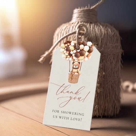 We kunnen wachten. Baby shower Uitnodigingsformuli Cadeaulabel