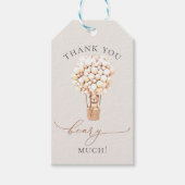 We kunnen wachten. Baby shower Uitnodigingsformuli Cadeaulabel (Voorkant)