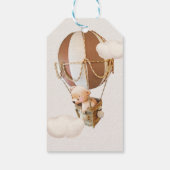 We kunnen wachten. Baby shower Uitnodigingsformuli Cadeaulabel (Achterkant)