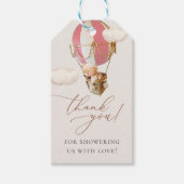 We kunnen wachten. Baby shower Uitnodigingsformuli Cadeaulabel (Voorkant)