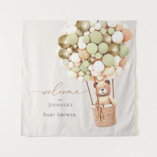 We kunnen wachten. Baby shower Wandkleed