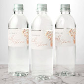We kunnen wachten. Baby Shower Waterfles Etiket