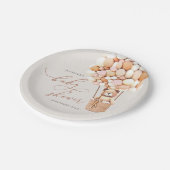 We kunnen wachten. Bord baby shower papier (Gekanteld)