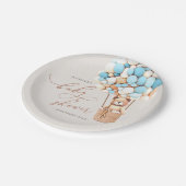 We kunnen wachten. Bord baby shower papier (Gekanteld)
