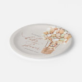 We kunnen wachten. Bord baby shower papier (Gekanteld)