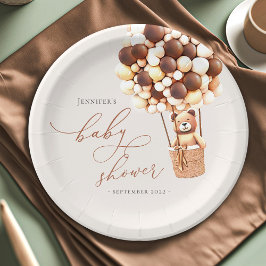 We kunnen wachten. Borden van baby shower papier Papieren Bordje