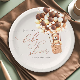 We kunnen wachten. Borden van baby shower papier Papieren Bordje