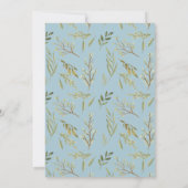 We kunnen wachten. Boy Blue Teddy Bear Shower Kaart (Achterkant)