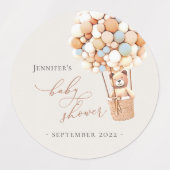 We kunnen wachten. Etiketten voor baby shower Labels (Design 1)