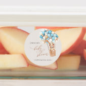 We kunnen wachten. Etiketten voor baby shower Labels (Aangebracht)